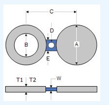 spectacle flange